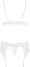 Obsessive Kanten Lingerieset - Erotische Lingerieset - Maat L/XL - Wit