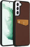 Accezz Galaxy S22 Plus - Premium Leather Card Slot Backcover - Echt Nappa leer - Bruin