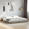 vidaXL - Bedframe - bewerkt - hout - metaal - sonoma - eikenkleurig - 160x200 - cm
