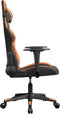 vidaXL - Gamestoel - kunstleer - zwart - en - oranje