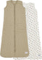 Meyco Mini Panther - Gevoerde babyslaapzak - 2-pack - Offwhite/Sand - 110cm - 2.0 TOG (2 stuks)