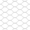 vidaXL - Hexagon - Hek - Grijs - 1,6x50 - m - Staal