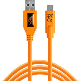 Tether Tools CUC3215-ORG - USB A naar USB C Kabel - 4,6 m - Oranje