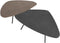 DTP Home Coffee table Plectro Earth, set of 2,38x90x50 cm (color: Fudge) / 34x100x60 cm (color: Pepper), mortex