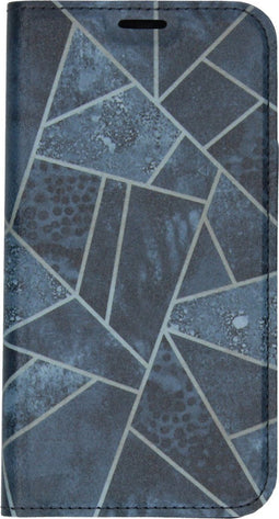 Hoesje Met Pasjeshouder Geschikt voor iPhone 11 Pro - Design Softcase Bookcase (Chester) met standaard - Meerkleurig / Blauw grafisch design