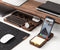 Oakywood OakyBlocks Charging Pad - Massief Walnotenhout - Draadloze OPlader voor Modulaire Bureau Organiser