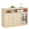 SoBuy FSB80-MI - Keukenkastje - 3 Deuren - 120 x 40 x 85 cm - Beige