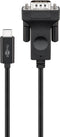 Goobay 51769 - USB type-C naar VGA (D-Sub) - 180cm - Zwart