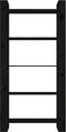 vidaXL - Boekenkast/kamerscherm - 80x35x160 - cm - massief - hout - zwart