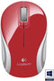 Logitech M187 - Draadloze Mini Muis - 2.4GHz - Rood