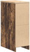 vidaXL - Garagekast - 30x51x85 - cm - massief - grenenhout - gerookt - eiken