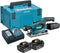 Makita DBO380RTJ - Accu Vlakschuurmachine 18V 5.0Ah - Stofafzuiging - Klembevestiging