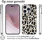 imoshion Hoesje Geschikt voor iPhone 14 Pro Hoesje Siliconen - imoshion Design hoesje - Goud / Golden Leopard