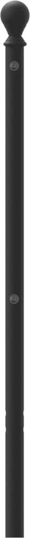 vidaXL - Hoofdbord - 80 - cm - metaal - zwart