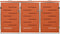 vidaXL - Containerberging - driedubbel - 207x77,5x112,5 - cm - roestvrij - staal