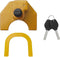 ProPlus Koppelingsslot - Disselslot - Aanhangerslot - voor Koppelingen 4,8 t/m 6,1 cm Breed - Aanhangwagenslot - Aanhangerbeveiliging - Aanhangwagenbeveiliging - Anti-diefstal - Eenvoudig installeren - Universeel - Geel