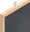 vidaXL - Krijtbord - met - massief - grenenhouten - frame - 60x40 - cm - zwart