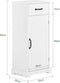 SoBuy BZR207-W - Badkamermeubel - Opbergkast met lade en open planken - Wit 42 x 30 x 93 cm