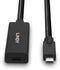 Lindy 43364 - USB-C-kabel - 5 m - USB 3.2 Gen2 - Zwart