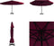 vidaXL - Parasol - met - aluminium - paal - 500 - cm - bordeauxrood