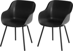 Hartman Sophie Elegance - Tuinstoel - Ergonomisch zitcomfort - Zwart (set van 2)