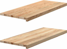 vidaXL - Vensterbanken - 2 - st - onbehandeld - 100x40x2 - cm - massief - eikenhout