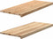 vidaXL - Vensterbanken - 2 - st - onbehandeld - 100x40x2 - cm - massief - eikenhout