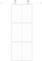 vidaXL - Schuifdeur - 76x205 - cm - gehard - glas - en - aluminium - wit