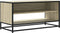 vidaXL - Tv-meubel - 91x40x46 - cm - bewerkt - hout - metaal - sonoma - eikenkleurig