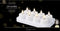 Lumineo - Oplaadbare waxinelichtjes D4 | Wit | Bewegende vlam | 8 stuks