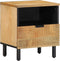 vidaXL - Nachtkastjes - 2 - st - 40x33x46 - cm - massief - mangohout - bruin