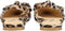 POSH by Poelman LOA Slingbacks - Dames sandalen met hak - Panterprint - Bruin