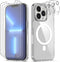 Podec iPhone 13 Pro - Magsafe Hoesje - Inclusief 3x Screenprotector en 3x Cameraprotector - Doorzichtig