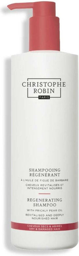 Christophe Robin Regenerating Shampoo With Prickly Pear Oil | 500 ml | Voor beschadigd haar
