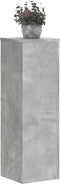 vidaXL - Plantenstandaards - 2 - st - 25x25x80 - cm - bewerkt - hout - betongrijs