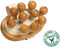 Croll & Denecke Massageborstel met knoppen – Handmatig massage apparaat – 100% Natuurlijk - Hout