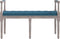 vidaXL - Bankje - 110x40x70 - cm - fluweel - blauw