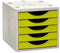 Modulaire archiefkast Archivo 2000 ArchivoTec 5 lades Lichtgroen 34 x 27 x 26 cm