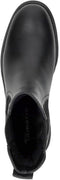 Tamaris dames chelseaboot - Blokhak 5 cm - Zwart