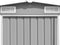 vidaXL - Tuinschuur - 257x990x181 - cm - gegalvaniseerd - staal - grijs