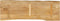 vidaXL - Tafelblad - met - natuurlijke - rand - 140x40x3,8 - cm - massief - mangohout