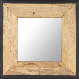 vidaXL - Spiegel - 50x50 - cm - massief - mangohout
