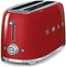 Smeg TSF02RDEU - Broodrooster - 1500W 2 sleuven 6 bruining-niveaus - Rood