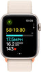 Apple Watch SE (2023) - Smartwatch - GPS - 44mm - Geweven sportbandje - Beige