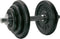 Tunturi Dumbbellset - Gietijzer 20kg - Halterset met schroefsluiting - Zwart