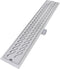 vidaXL - Doucheafvoer - 2 - st - rechthoekig - golf - 730x140 - mm - roestvrij - staal