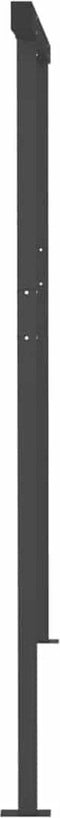 vidaXL - Luifel - automatisch - met - LED - en - windsensor - 4,5x3 - m - antracietkleur