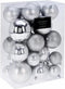 Kerstbal Set26 Pcs Zilver.