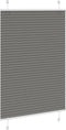 vidaXL - Plissé - rolgordijn - 85x150 - cm - stofbreedte - 84,4 - cm - antraciet