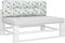 vidaXL - Palletkussen - 120x40x12 - cm - stof - bladpatroon